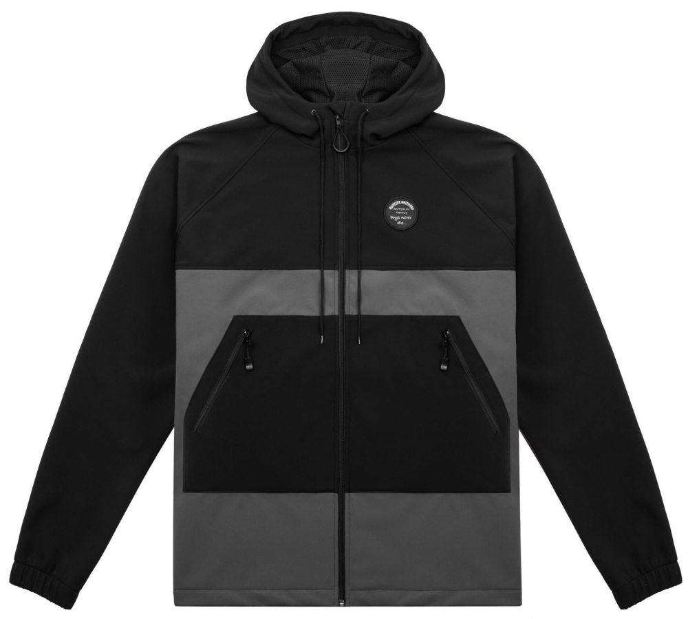 " Brooklyn" Softshell Black/Gray męska kurtka regularny i duży rozmiar 