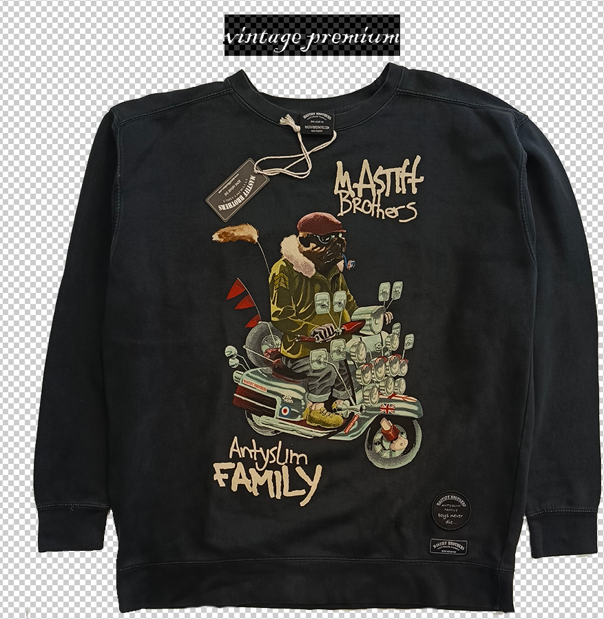 "Mods Vintage Premium" bluza męska regularny i duży rozmiar 