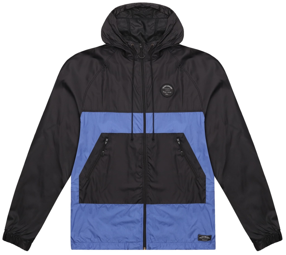 "Brooklyn" Summer Jacket Blue Black męska kurtka regularny i duży rozmiar 