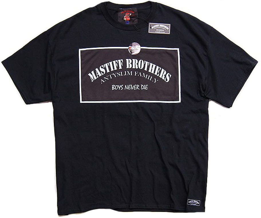 "Mastiff Logo" contra system regular & big size men's t-shirt (1)