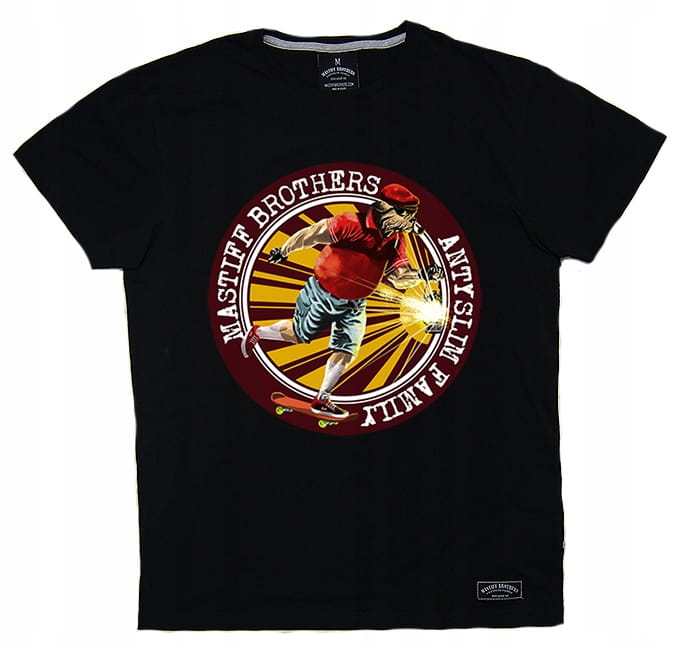 "Skate light" contra system regular & big size men's t-shirt (1)