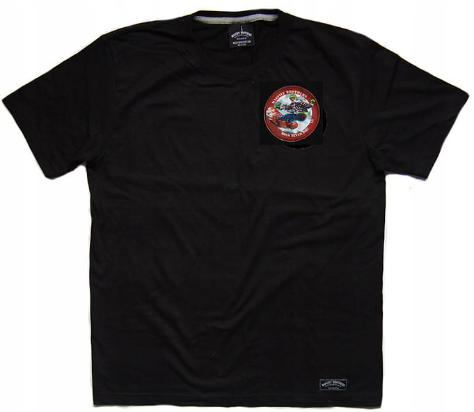 "Snowboard" patche regular & big size men's t-shirt (1)