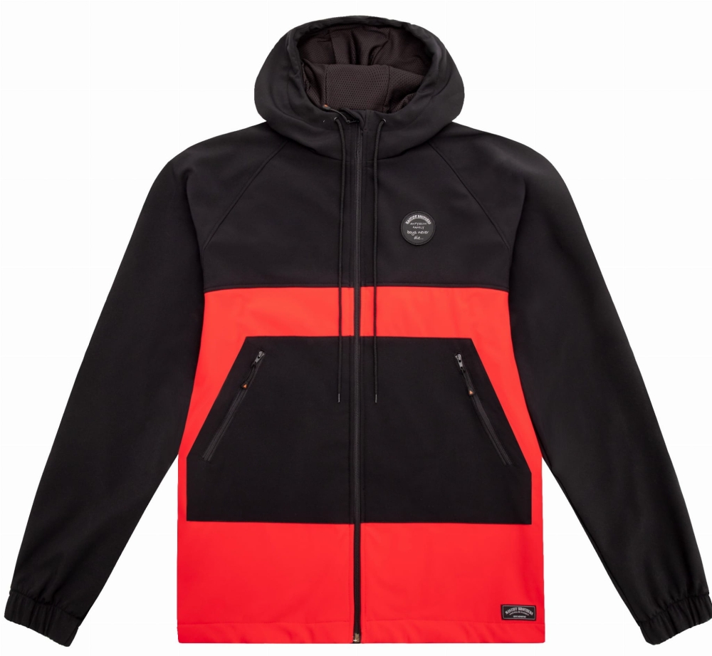 "Brooklyn" Softshell Jacket Black Red męska kurtka regularny i duży rozmiar 