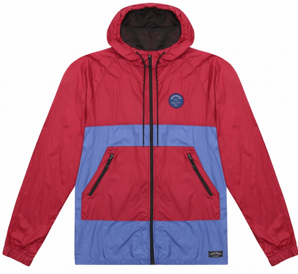 "Brooklyn" Summer Jacket Blue Red męska kurtka regularny i duży rozmiar 